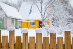 Repair Fence in Winter