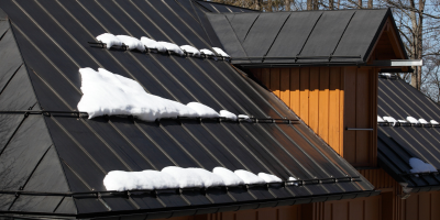 metal roof in winter