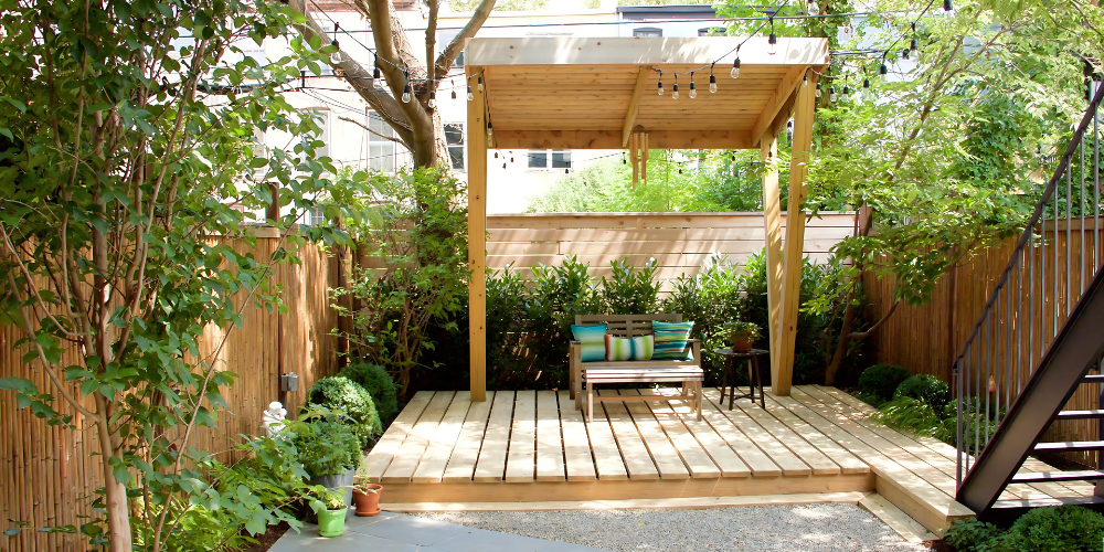 Outdoor decks in small yards